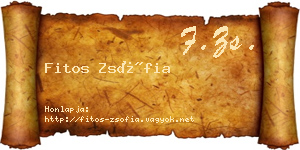 Fitos Zsófia névjegykártya