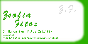zsofia fitos business card